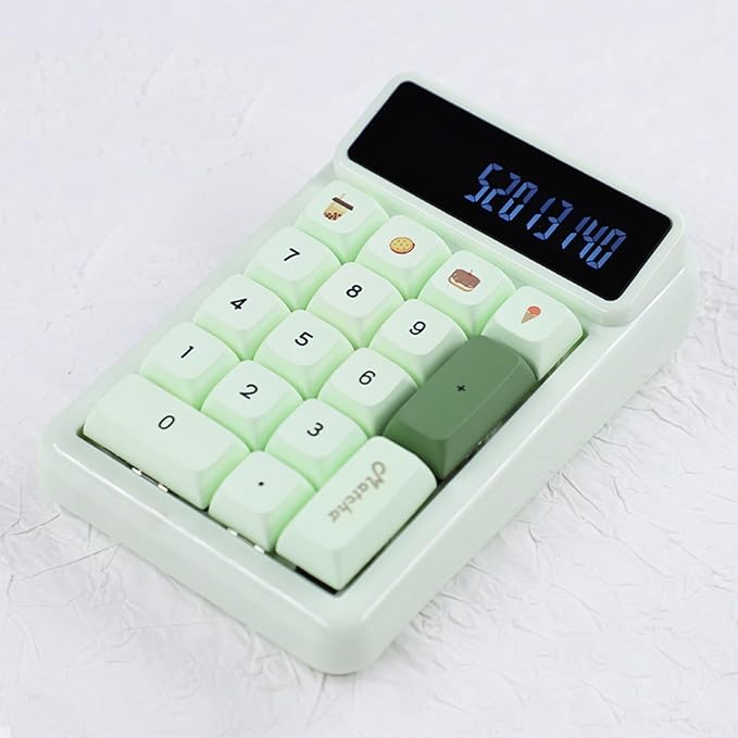KM17 Mechanical Numeric Keypad 17Keys Numpad Keyboard Calculator Efficient Data Entry, Hot Swappable for Computers
