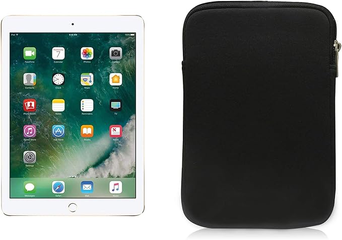 7-8 Inch Tablet Carrying Sleeve Bag, HannyBoo Protective Neoprene Zipper Case Cover for New iPad Mini 5th Generation 7.9" 2019, iPad Mini 5 4 3 2 1, Galaxy Tab A 8.0 2018, NeuTab 7" - Black