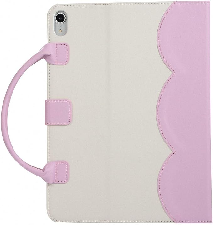 Handbag Case for iPad mini 7 (A17 Pro) 2024/iPad Mini 6 2021 8.3", Techcircle Cute Bowknot Pocket Wallet Folio Stand Dual Handle PU Leather Carrying Case, Auto Sleep/Wake, Pink