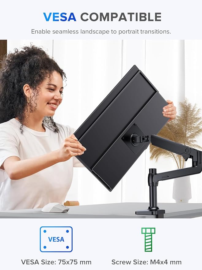 UPERFECT Portable Monitor Touchscreen 2K QLED, 22" Gaming Monitor w/VESA & 180° Adjustable Stand, 2560×1440 QHD FreeSync HDR, 100% DCI-P3, USB-C HDMI Travel Second Monitor for Laptop, PC, Game Console