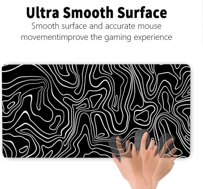 Large Mouse Pad for Desk - Gaming Mouse Pad with Stitched Edges, Anti-Slip Base, Desk Pad for Keyboard and Mouse
