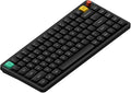nuphy Air75 V3 Hot Swappable Wireless Mechanical Keyboard, 84 Keys 75% Custom Low Profile Keyboard with Knob, RGB Backlit, Gasket Mounted, Support Bluetooth/2.4GHz/USB-C,Black-Red Nano