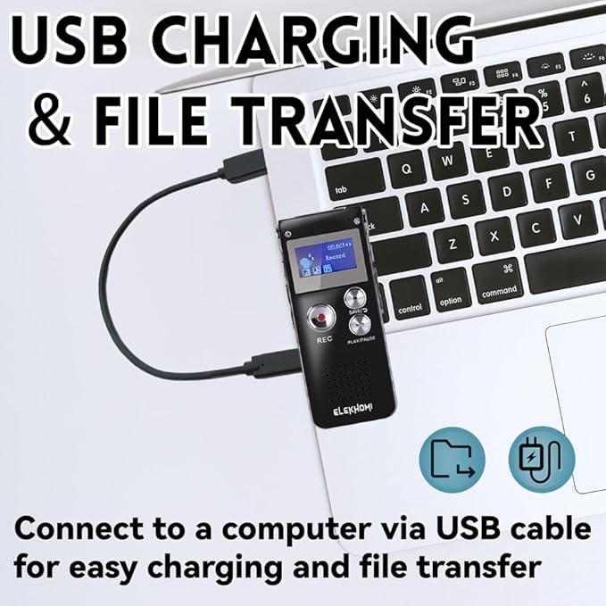 32GB Digital Voice Recorder - Voice Activated Recorder with Playback Upgraded Portable Tape Recorder for Lectures, Meetings, Interviews, Audio Recorder Dictaphone USB, MP3, Password