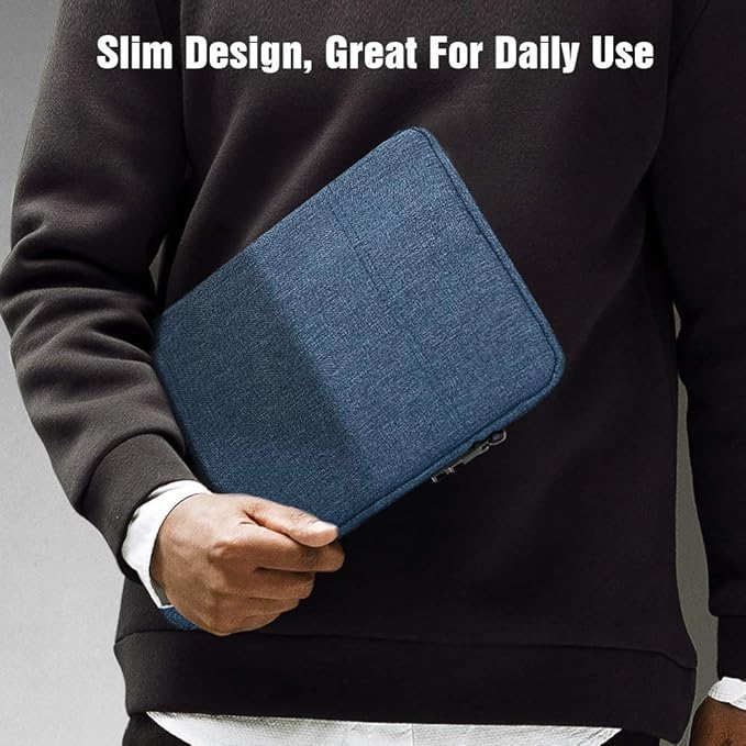 TiMOVO 9-11" Tablet Sleeve Bag for iPad 11-inch A16 2025, iPad 10.9"/10.2"| Air 11 Inch/5th/4th Gen. 10.9", Galaxy Tab A9+/A11Plus 11", Protective Bag Fit Smart Keyboard, Blue