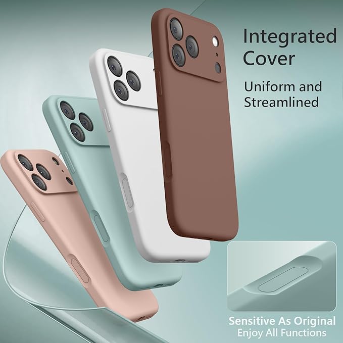 FireNova Magnetic for iPhone 17 Pro Max Case, Compatible with MagSafe, [Integrated Silicone Camera Control Button] [Camera Protection] Anti-Scratch Microfiber Lining Phone Case, 6.9", Mint Green