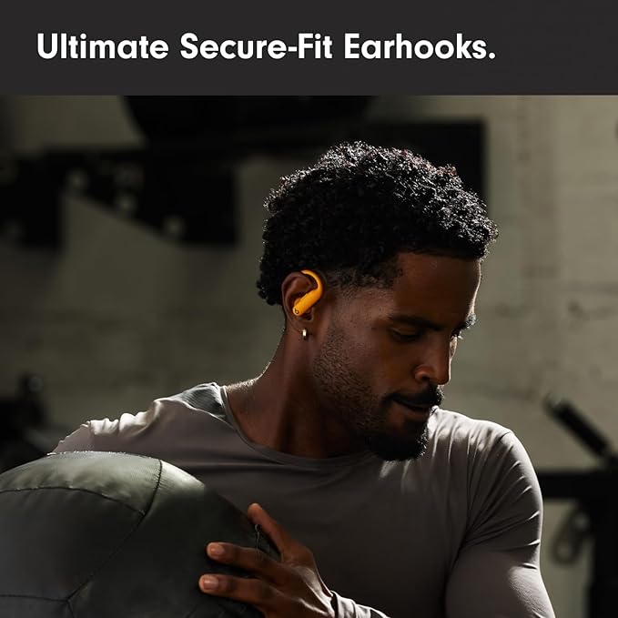 Beats Powerbeats Pro 2 - Wireless Noise Cancelling Workout Earbuds with Secure- Fit Earhooks, Up to 45-Hour Battery with Charging Case, Sweat & Water Resistant, Heart Rate Monitoring - Electric Orange