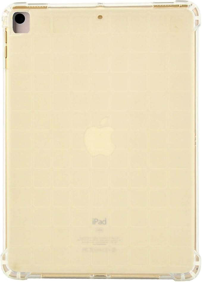 for Apple iPad 9th/8th/7th Generation Case 10.2 inch (2021/2020/2019), Slim Lightweight Translucent Clear Soft TPU Back Shockproof Cover Silicone Bumper Corner Protective Tablet Shell, Clear