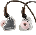 Linsoul 7Hz x Crinacle Zero:2 in Ear Monitor, Updated 10mm Dynamic Driver IEM, Wired Earbuds Earphones, Gaming Earbuds, with OFC IEM Cable for Musician (with MIC, Silver)