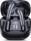 Hybrid Active Noise Canceling Wireless Earbuds, 6 Mics ENC Clear Call Ear Buds, Hi-Res Audio Deep Bass Bluetooth 5.4 Headphones, 48H Playtime, IP7, 8 EQ Modes, Wireless Charging, Multipoint Connection