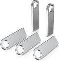 ABLAZE 8GB Flash Drive 5 Pack, Metal USB 2.0 Thumb Drives with Keychains USB Stick Pendrive (Sliver)