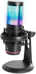 MANHATTAN RGB USB Gaming Mic, Noise Cancelling Condenser Microphone for PC, PS4, PS5 and Mac, Anti-Vibration Shock Mount, Gaming, Streaming, Podcasts, Twitch, YouTube, Discord - 102674
