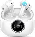 Bluetooth 5.4 Earbuds, 2026 Bass-3.0 Wireless Headphones 3D-Stereo Ear Buds, 4 ENC Noise Cancelling Mic, 40+Hrs USB-C in-Ear Earphones, IP-X7 Waterproof Sport Workout Gym for Laptop Pad Android iOS