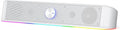 Redragon GS560 RGB Desktop Soundbar, 2.0 Channel Computer Speaker with Dynamic Lighting Bar Audio-Light Sync/Display, Touch-Control Backlit with Volume Knob, USB Powered w/ 3.5mm Cable, White