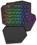 Redragon K585 HE Rapid Trigger Gaming Keyboard, 8K Wired One-Handed Mechanical Keyboard w/Next-Gen UltraMag 100% POM Silky Magnetic Switch, Dual-Module Floating Structure Design, Detachable Wrist Rest