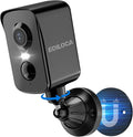 Magnetic Security Cameras Wireless Outdoor, 2K Pan Rotating 300° Battery Powered WiFi Camera with PIR Human Detection, Color Night Vision, 2-Way Audio, Alarm, Weatherproof, Cloud/Local Storage