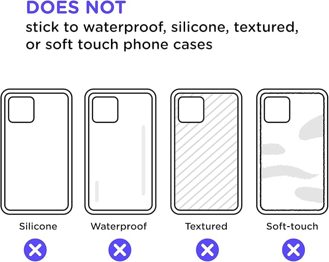 PopSockets Adhesive Phone Grip, Holder, Phone Stand, Purple - Lava Flow