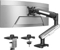 HUANUO Ultrawide Monitor Arm for 13 – 40" Screens, Single Monitor Mount Holds up to 26.4lbs, Adjustable Monitor Stand with C-Clamp & Grommet Base, VESA Mount 75x75mm/100x100mm