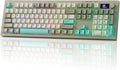 EPOMAKER Aula S102 PRO Membrane Gaming Keyboard with TFT Screen, Volume Knob & Number Pad, BT/2.4G/USB, RGB Backlit, Creamy Silicone Structure, Silent Keyboard for PC Game/Office (Grey)