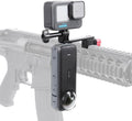 SEASKY Aluminum Gun/Airsoft Picatinny Rail Mount Adapter Holder for Gopro Hero 12/11/10/9 DJI Action 4/3/2 Insta360 G03 Sports Camera Accessories Hunting POV/Vlog Wargame (GM01)