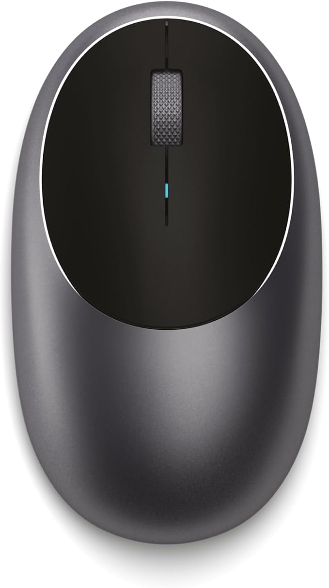 Satechi M1 Wireless Bluetooth Mouse, USB-C Rechargeable, Compact & Portable, for MacBook Air/Pro/Nro, iPad Air/Pro, iPad mini, Mac mini, iMac & Windows - Space Gray