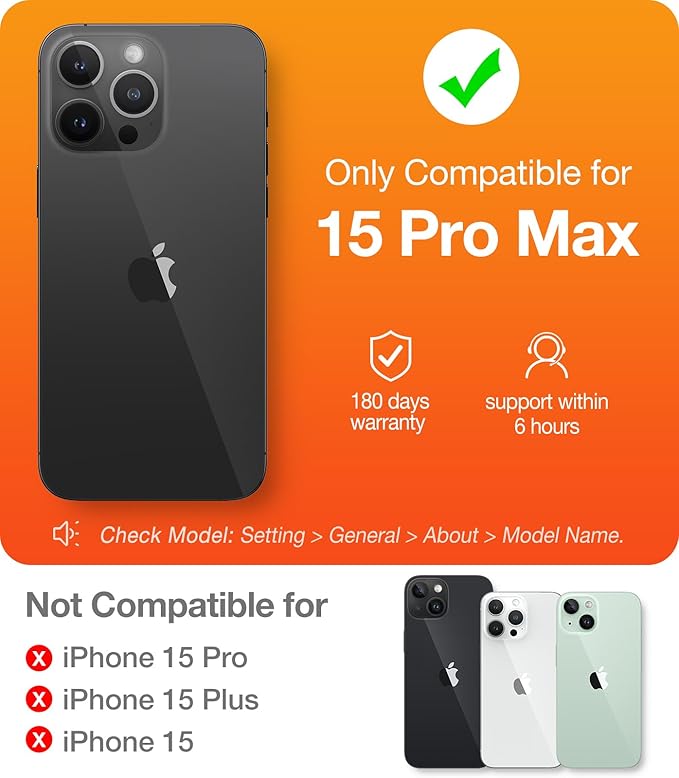 TORRAS Magnetic Slim-Fit for iPhone 15 Pro Max Case, Ultra-Thin 15 ProMax Phone Case Compatible with MagSafe, Lightweight Anti-Scratch Matte Hard iPhone 15 ProMax Case 6.7 inch OriginFit, Grey