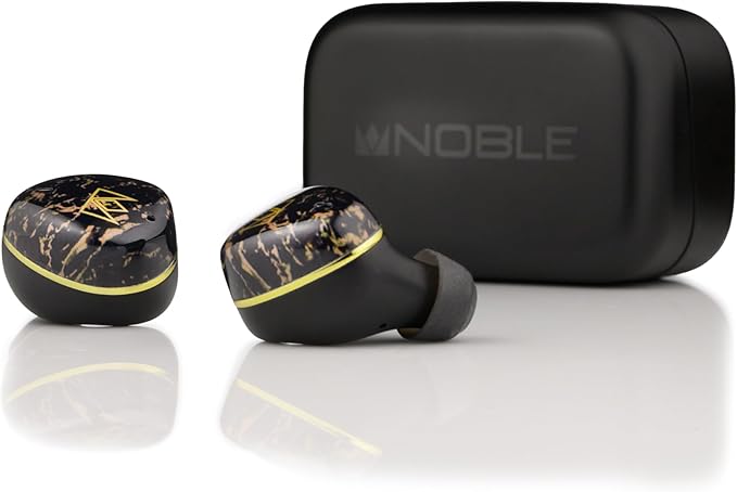 Noble Audio FoKus Rex5 True Wireless Stereo Bluetooth in-Ear Headphones with Microphone, Sound Personalization (Black)