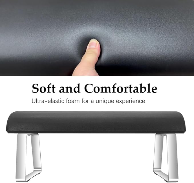 Waterproof Footrest, Upgraded High Elasticity Foot Rest Under Desk Footrest, Ergonomic Foot Rest for Under Desk at Work, Highly Supportive, No Deformation, Black
