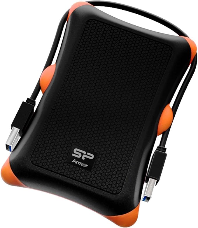 Silicon Power 1TB Rugged Armor A30 Military Grade Shockproof USB 3.0 2.5 Inch Portable External Hard Drive for PC, Mac, Xbox One, Xbox 360, PS4, PS4 Pro and PS4 Slim, Black