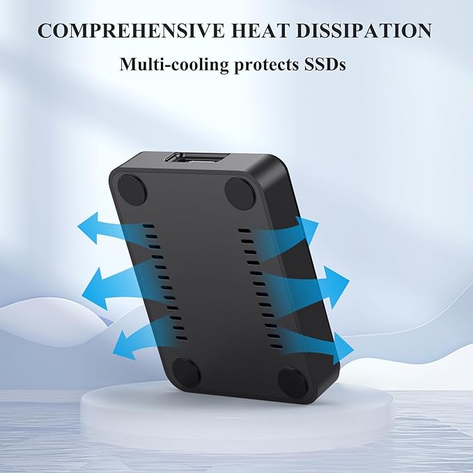 NVMe & SATA M.2 Reader/Writer, M.2 SSD to USB-A/C Reader Adapter Compatible with (M Key, B+M Key) NVMe and SATA NGFF SSD Dock, Size for 2280 2260 2242 2230 Portable Plastic Enclosure