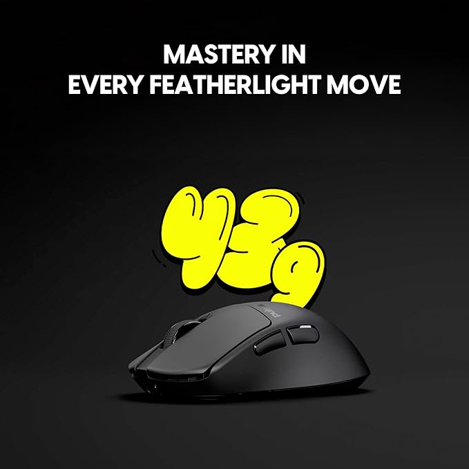 Pulsar Gaming Gears X3 Crazylight Wireless Gaming Mouse, Ultra Lightweight 1.51 oz (43g), Hybrid Ergonomic, Optical Switch, 32000 DPI, 750 IPS, XS-1 Sensor, 8k Compatible (Jet Black)