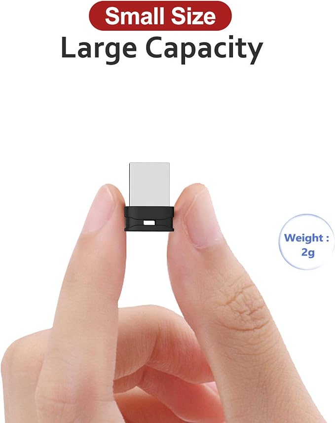 64GB 2 Pack USB Flash Drive K&ZZ Ultra Slim Thumb Drive USB 2.0 Memory Stick USB Drive Data Stick Expansion Disk with Black Portable Lanyard (64GB, 2 Pack Bundle)