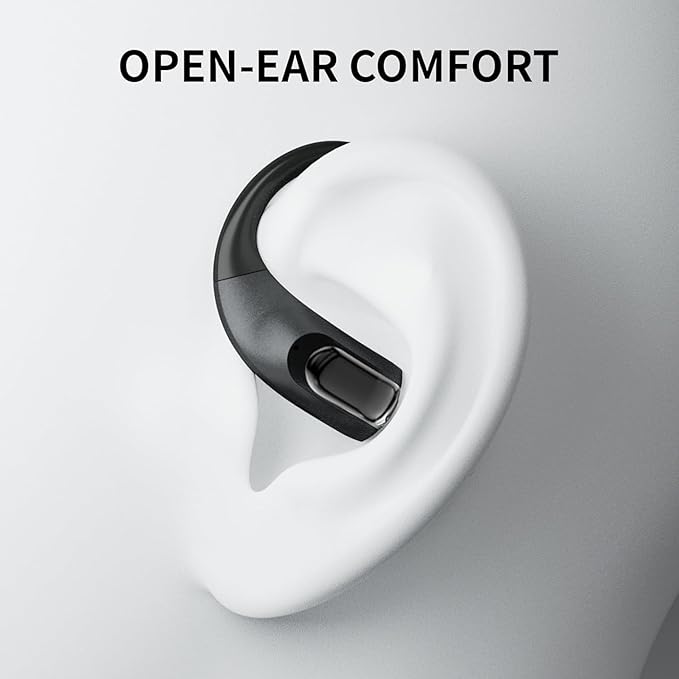 Wireless Earbuds Bluetooth Headphones,Lightweight Earbuds with Ear Hooks,Bluetooth5.4 Wireless Earphones,48H Playtime, IPX4 Waterproof Running Headphones for Gym Black
