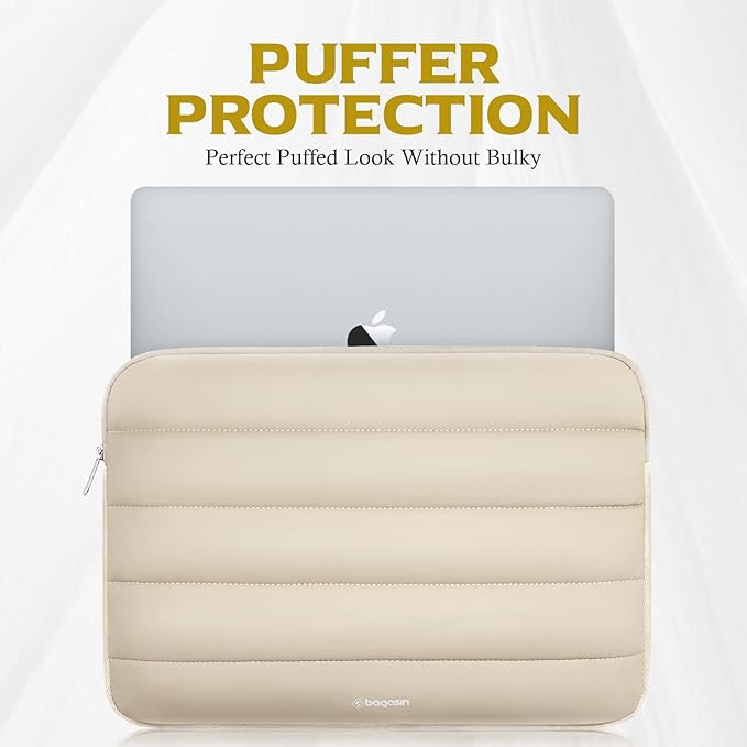 Bagasin 14 Inch TSA Laptop Bag Protective Sleeve Waterproof with 4-Layer Protection, for MacBook, HP, Dell, Lenovo, Asus Notebook