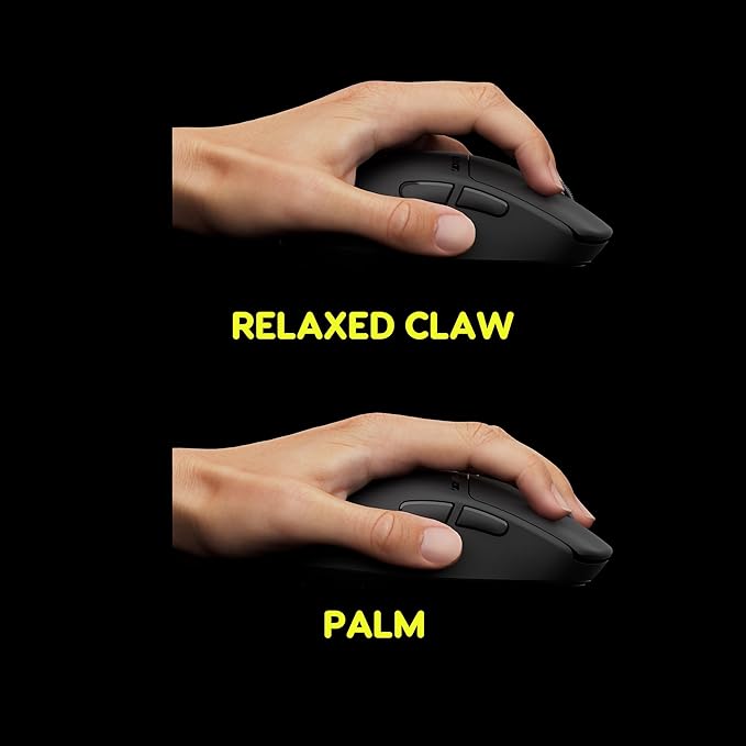 Pulsar Gaming Gears X3 LHD Crazylight Wireless Gaming Mouse, Ultra Lightweight 1.51 oz (43g), Hybrid Ergonomic, Optical Switch, 32000 DPI, 750 IPS, XS-1 Sensor, 8k Compatible (Left-Handed, Jet Black)