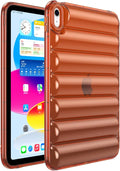 for iPad (A16) 11th Generation Case 11 inch 2025 & iPad 10th Generation 10.9 inch 2022, Slim Lightweight Shockproof Soft TPU Back Cover Silicone Bumper Anti-Yellowing Clear Shell, Brown