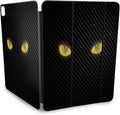 Carbon Fiber Skin Compatible with Apple Smart Folio for iPad Pro 13-inch (M4/M5) 2025 - Cat Eyes - Premium 3M Vinyl Protective Wrap Decal Cover - Easy to Apply | Crafted in The USA by MightySkins