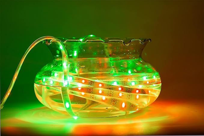 WS2812B LED Strip Individual Addressable Light 30Pixels/m SMD 5050 RGB Pixel Strip DC5V (16.4FT 150LEDS Waterproof IP67, White PCB)