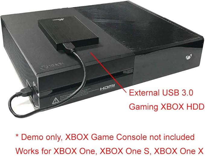 Avolusion HD250U3 1TB USB 3.0 Portable External Gaming Hard Drive (Xbox One Pre-Formatted) - Black