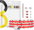 6.56FT/2M 5V USB LED Light Strip Red Flexible High Density COB Strips 640LEDs, 8mm LED Tape for Under Cabinet Bedroom No Controller and Power