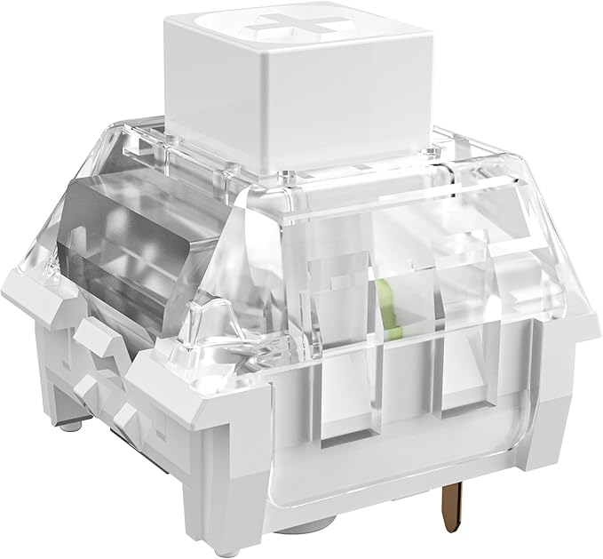 Kailh Box White Pro Switch - Clicky Mechanical Switches, Dustproof and Waterproof, 50gf Force, 80M Keystrokes, for Gaming & Typing, MX Compatible(36pcs)