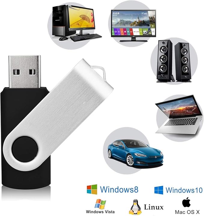 KEXIN 5 Pack 32GB USB 3.0 Flash Drive 3.0 USB Drive 32G Thumb Drive USB Stick (5 Mixed Colors: Black/Blue/Green/White/Red)