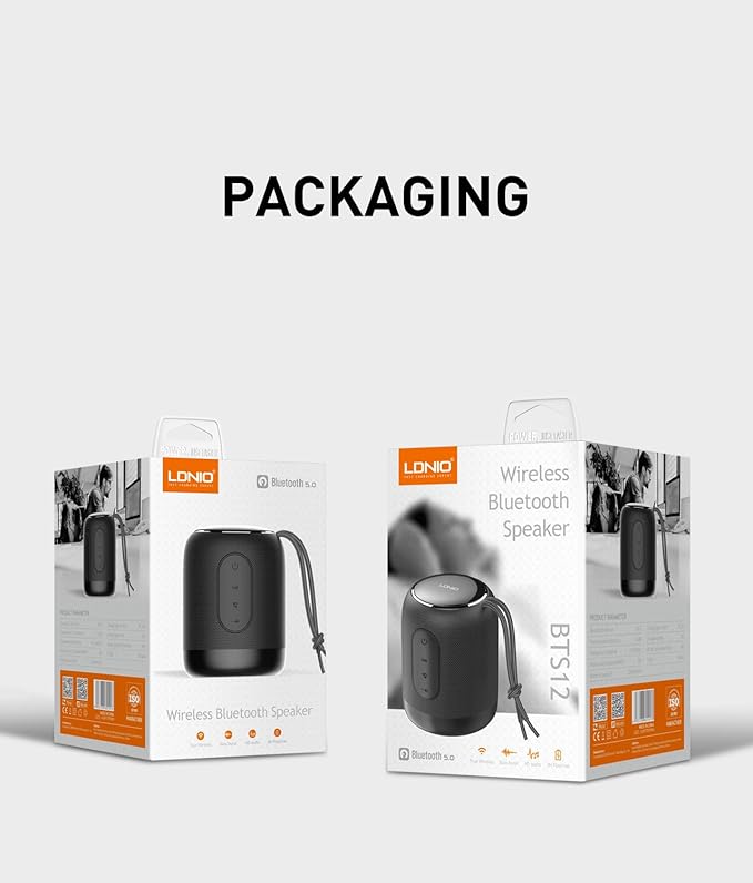 MANTO Bluetooth Speaker IPX5 Waterproof Portable Shower Speaker, 12H Battery, Micro SD Playback (Up to 32GB, Card Not Included), Compact Design for Travel, Camping, Hiking, and Home (Black)