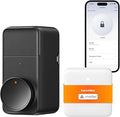 SwitchBot WiFi Smart Lock Pro + Hub Mini Matter, Keyless Entry Smart Deadbolt Retrofit for Existing Deadbolt, Install in Minutes, Matter Siri HomeKit/Apple Watch, Alexa Google IFTTT