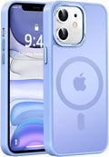 Newfuture Designed for iPhone 11 Case with Strong Magnetic [13 FT Military Drop Protection] [Compatible with Magsafe] Slim Translucent Matte Shockproof with Anti-Fingerprint Phone Case, Blue