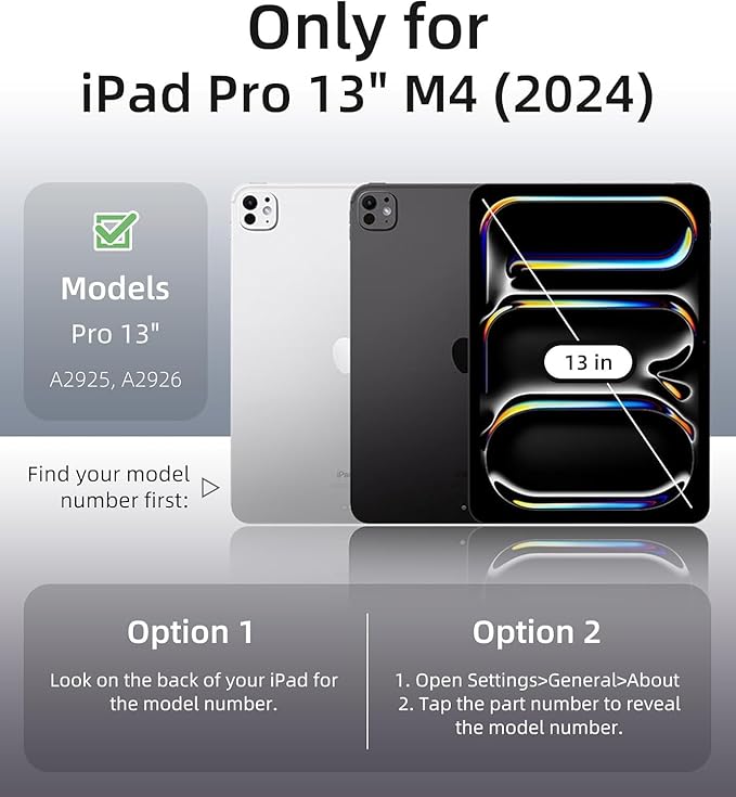 New iPad Pro 13 Inch Case (M5) 2025 / (M4) 2024 with Pencil Holder | Slim Protective Trifold TPU Back | Support Apple Pencil Pro & USB-C Charging | Auto Wake/Sleep (Pink)