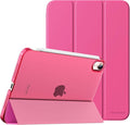 MoKo for iPad mini 7 (A17 Pro) Generation Case 2024, iPad mini 6 Case 2021, 8.3-inch Slim Lightweight Protective Hard Back PC Shell Stand Cover Support Touch ID, Auto Wake/Sleep, Persian Pink