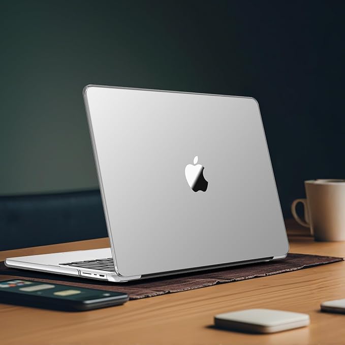 B BELK Compatible with MacBook Air 15 inch Case M5 2026 2025 2024 2023 M4 M3 M2 A3448 A3241 A3114 A2941, [100% Official Color] [Ultra Thin Armor] Plastic Hard Shell Case+Keyboard Cover, Matte Clear