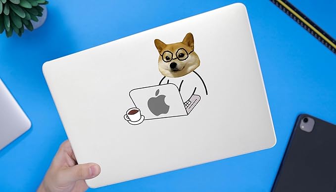 DTangLsm for MacBook Pro 13 inch Case M2 2025 2024-2016 M1 A2338 A2289 A2251 A2159 A1989 A1706 A1708, Cute Cat Slim Protective Hard Shell Cover for Mac Book Pro 13 Case+Keyboard Skin, Hard-working Dog