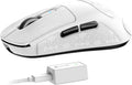 ATTACK SHARK R6 Wireless Gaming Mouse, Tri-Mode Connection, 39 Grams Superlight, PAW3950 42K DPI Sensor, 8K Polling Rate, MCU Nodic 52840, 7 Programmable Buttons, for PC/Mac/Linux/PS - White & Sticker