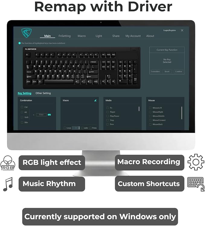 FL·ESPORTS OG104 Tri-Mode Retro Mechanical Keyboard, 104 Keys Heavy Gaming Keyboard, Hot Swappable, SA Profile PBT Keycaps, 4000mAh for Mac/PC - Silent Switches | Brown